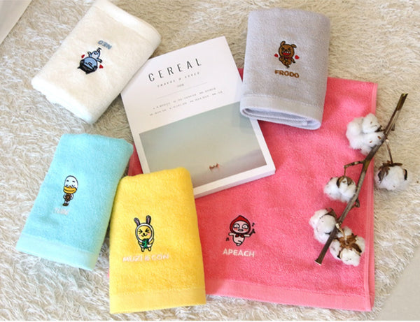 [Kakao friends] Daily Face Wash towel 100% cotton 洗面細毛巾