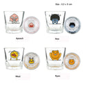 Korean Liquor Soju Mini Shot Glasses Cup 4P Set
