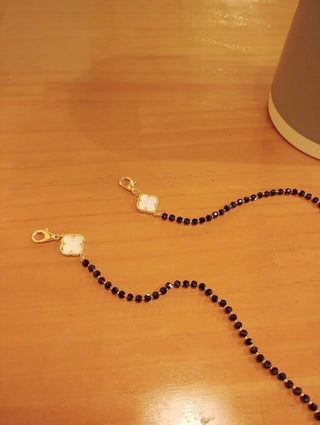 Buy white Vancleef Style Mask Strap or Necklace