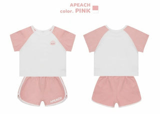 Sporty T-Shirt and Pants Set _ Apeach or Ryan